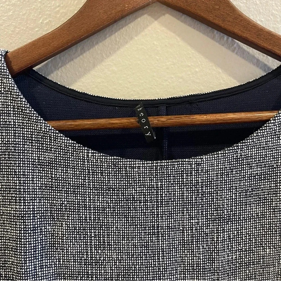 Theory Plentiful Mimi H Tweed Dress Navy M - Picture 3 of 13